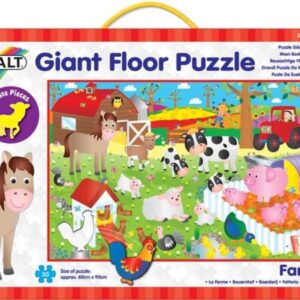 Velké podlahové puzzle – na farmě