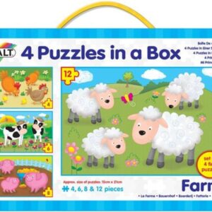 4 Puzzle v krabici - Farma