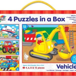 4 Puzzle v krabici - Dopravní prostředky